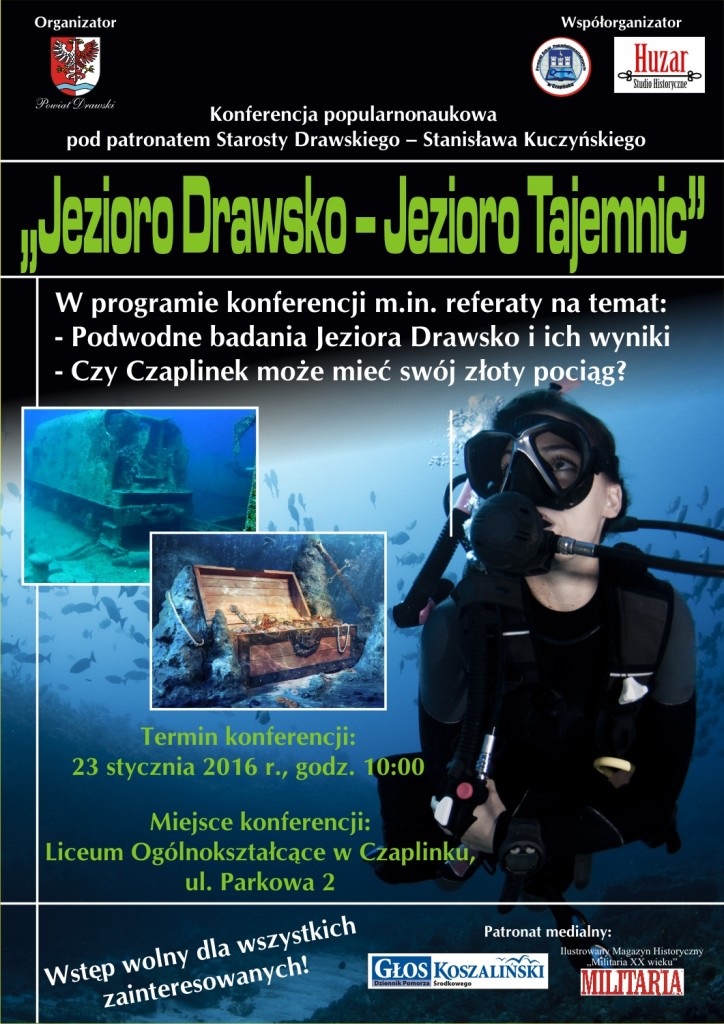 PIATEK - Jezioro Drawsko Jez ioro Tajemnic plakat nowy