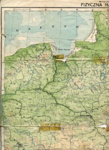 Czaplinek na mapie z 1934 roku